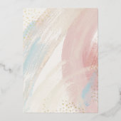 En Aluminium Invitation de la do-it-yourself d'aquarelle blanch (Recto)