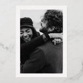 En Aluminium Invitation de mariage avec photo et écriture stylé (Verso)