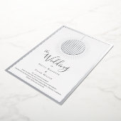 En Aluminium Invitation de Mariage de boule Disco Foil (Rotation)