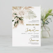 En Aluminium Invitation de mariage d'or (Debout devant)