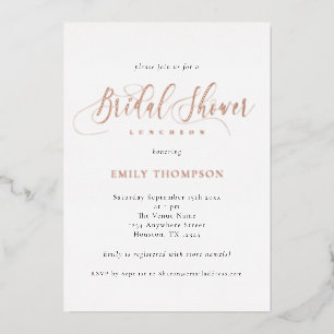 En Aluminium Invitation de mariage élégante avec calligraphie e