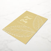 En Aluminium Invitation de Mariage Feuille d'or doux (Rotation)