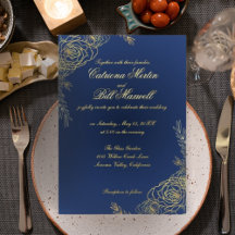 Invitation de mariage florale élégante avec feuill