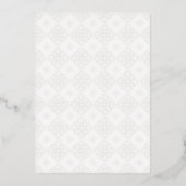 En Aluminium Invitation de mariage formelle et complexe avec fe (Verso)