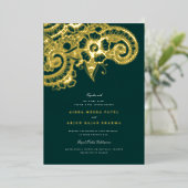 En Aluminium Invitation de mariage Mod Mehandi (Debout devant)