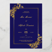 EN ALUMINIUM INVITATION DE MARIAGE NUMÉRIQUE (Recto)