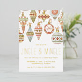 En Aluminium Invitation de Noël Jingle & Mingle (Debout devant)