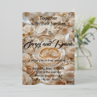 En Aluminium Invitation de papier d'aluminium