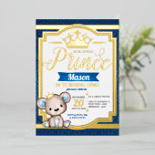 En Aluminium Invitation de Royal Prince Anniversaire Foil (Debout devant)