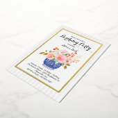 En Aluminium Invitation de vase Chinoiserie (Rotation)