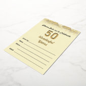 En Aluminium Invitation du 50e anniversaire du Mariage (Rotation)