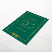 En Aluminium Invitation du Mariage Emerald Foil (Rotation)