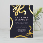 En Aluminium Invitation Éffrayante de serpent Halloween Foil (Debout devant)