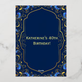 En Aluminium Invitation Feuille (Verso)