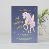 En Aluminium Invitation Feuille d'aluminium 1er anniversaire av (Debout devant)