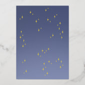 En Aluminium Invitation Feuille d'aluminium 1er anniversaire av (Verso)