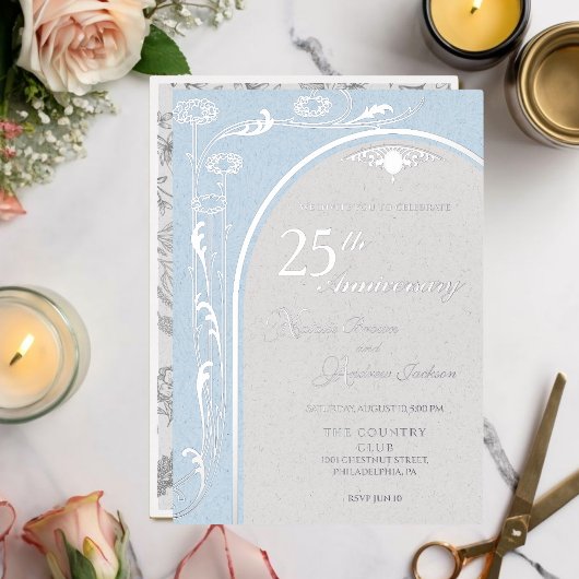 En Aluminium Invitation Feuille d'aluminium pour Anniversaire d