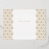 En Aluminium Invitation feuille d'or 50e anniversaire (Verso)