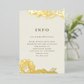 En Aluminium Invitation Gold Blooms (Debout devant)