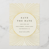 En Aluminium Invitation Gold Byzantine Foil (Recto)