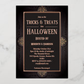 En Aluminium Invitation gothique victorienne Halloween Foil (Recto)