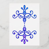 En Aluminium Invitation Inséparables Foil (Recto)