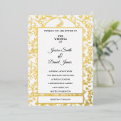 En Aluminium Invitation Mariage de vignes Peacock (Debout devant)