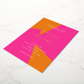 En Aluminium Invitation Mariage d'été moderne (Rotation)