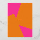 En Aluminium Invitation Mariage d'été moderne (Verso)