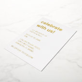 En Aluminium Invitation Mariage simple et élégante (Rotation)