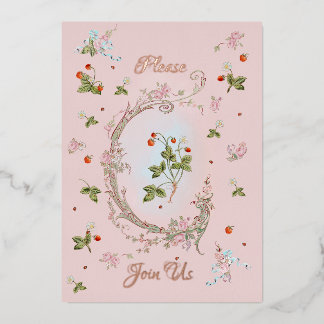 En Aluminium Invitation Marie Antoinette Versailles Baroque