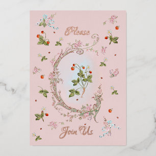 En Aluminium Invitation Marie Antoinette Versailles Baroque bec