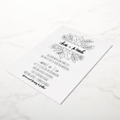 En Aluminium Invitation minimaliste Mariage Foil (Rotation)