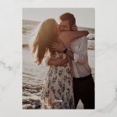 En Aluminium Invitation moderne Save the Date Foil (Verso)