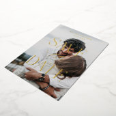 En Aluminium Invitation moderne Save the Date Foil (Rotation)