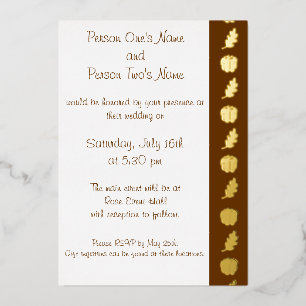 En Aluminium Invitation Patch de Citrouille dans du Chocolat so