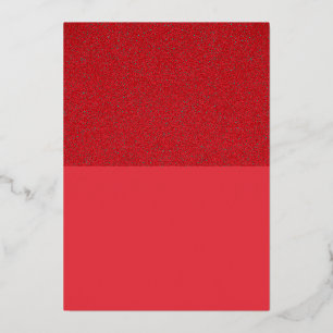 En Aluminium Invitation personnalisée rouge tomate avec dessus