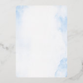 En Aluminium Invitation pour le baptême d'un garçon (Verso)