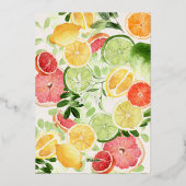 En Aluminium Invitation principale Squeeze Citrus nuptiale douc (Verso)