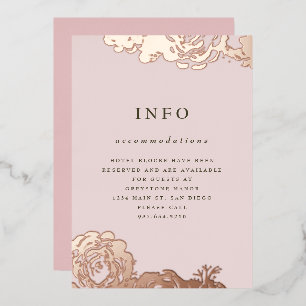 En Aluminium Invitation rose Gold Blooms
