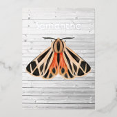 En Aluminium Invitation Rustique Moth Foil (Recto)