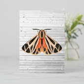 En Aluminium Invitation Rustique Moth Foil (Debout devant)