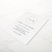 En Aluminium Invitation simple Art Déco Wreath Foil (Rotation)