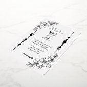 En Aluminium Invitation simple chic Mariage Foil (Rotation)
