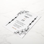 En Aluminium Invitation simple chic Mariage Rose Gold Foil (Rotation)