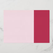 En Aluminium Invitation simple Mariage moderne Foil (Verso)