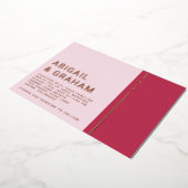 En Aluminium Invitation simple Mariage moderne Foil (Rotation)