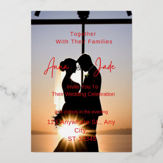 En Aluminium Invitation spéciale Foil