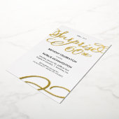 En Aluminium Invitation surprise 60 ans Anniversaire Feuille d' (Rotation)