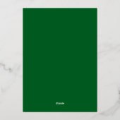 En Aluminium Invitation verte perpétuelle (Verso)